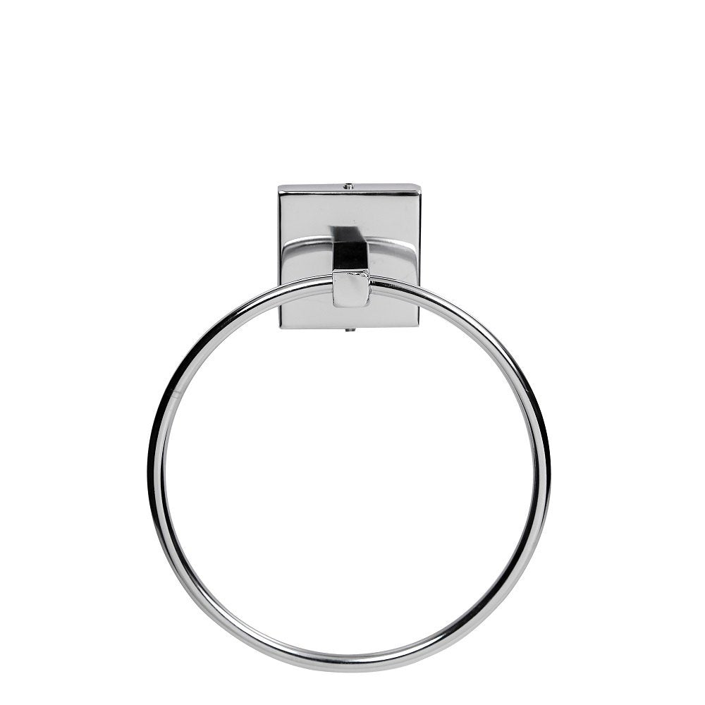 Square Concealed Stainless Steel (Round) Towel Ring