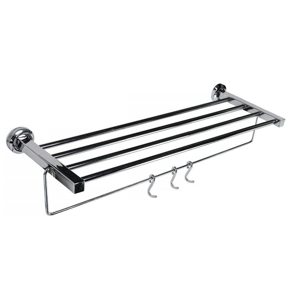 Square Stainless Steel Towel Rack (24 Inches)