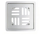 Stripes Square 304-Grade Floor Drain (5x5 Inches)