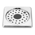 Square Floor Drain With Collar, Hole & Lock (5 Inches)