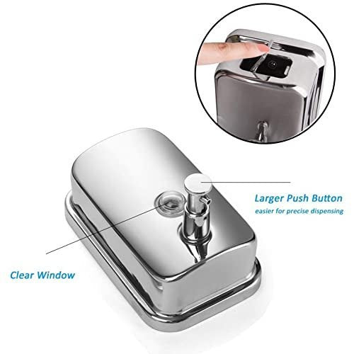 Liquid Soap Dispenser (500mL) Stainless Steel