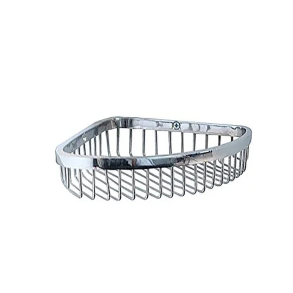 Wire Brass Corner Shelf Tray