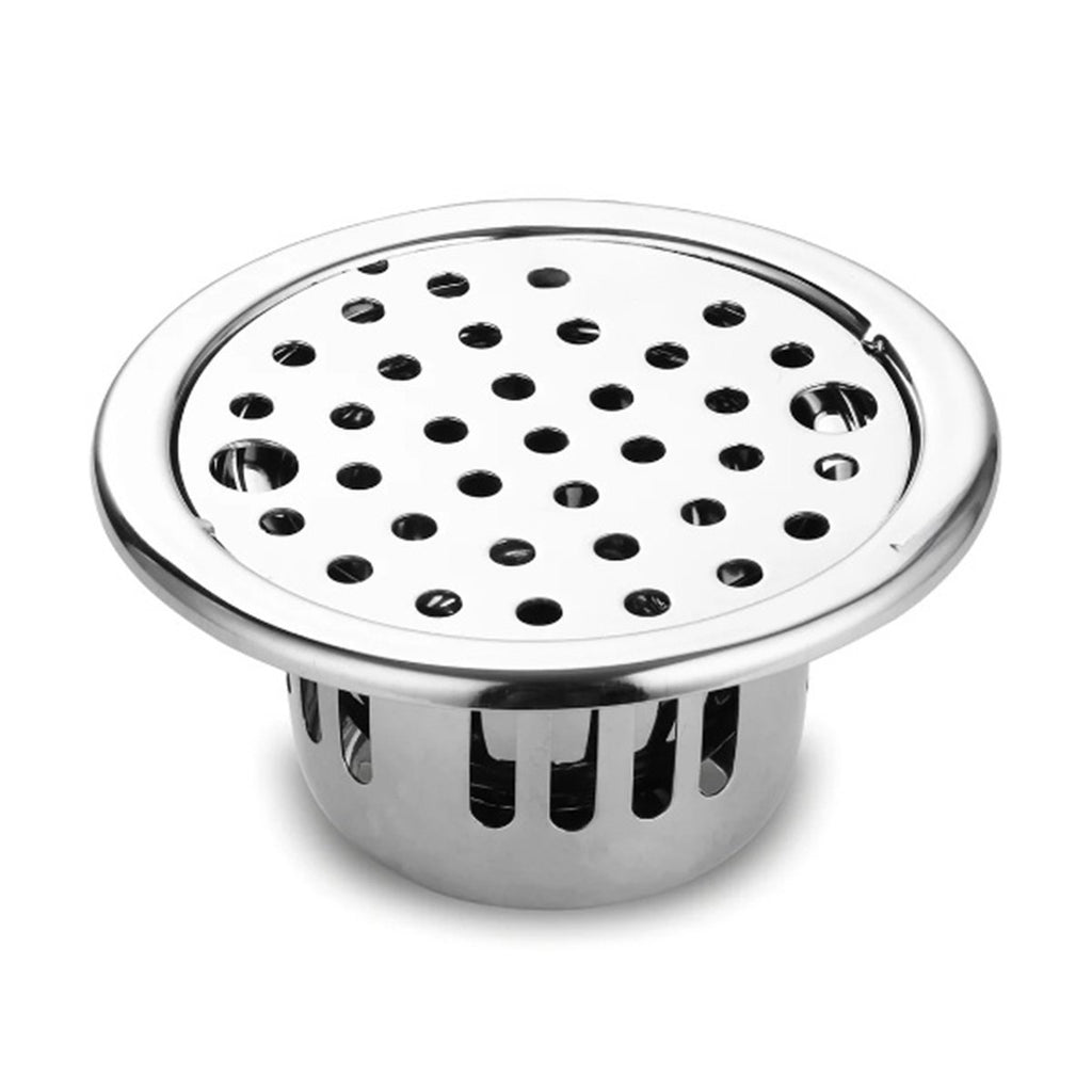 Round Floor Drain With Collar, Lock & Cockroach Trap (5 Inches)