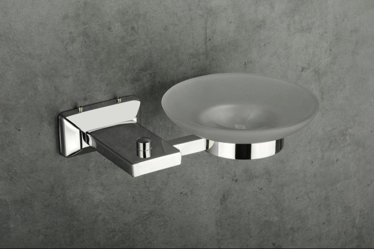 Supreme Stainless Steel (304 Grade) Soap Dish (Glass)