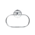 Round Concealed Stainless Steel (Oval) Towel Ring