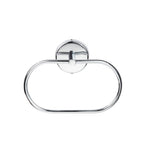Round Concealed Stainless Steel (Oval) Towel Ring