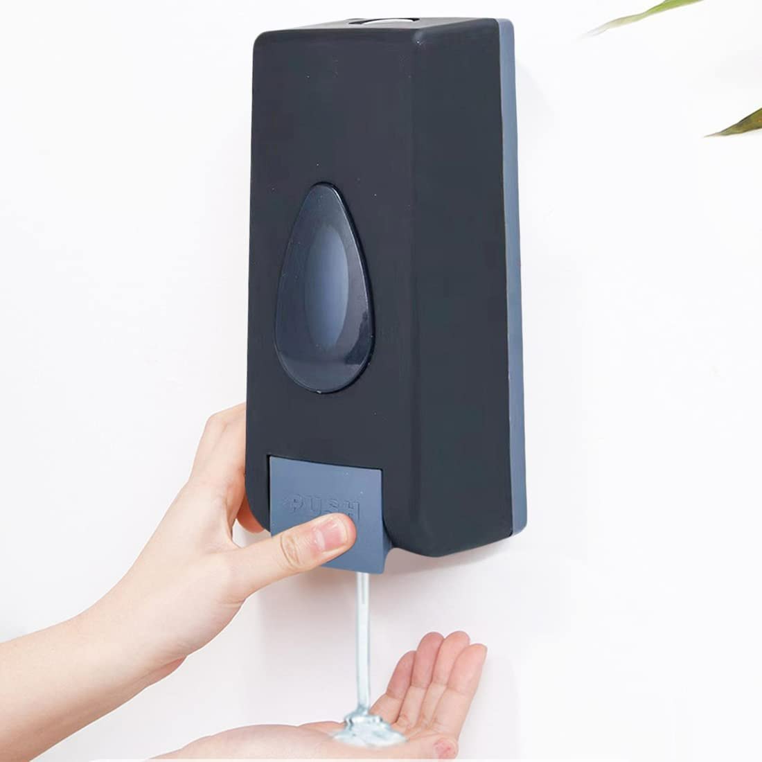 Small Push Black (350mL) Liquid Soap Dispenser (ABS)