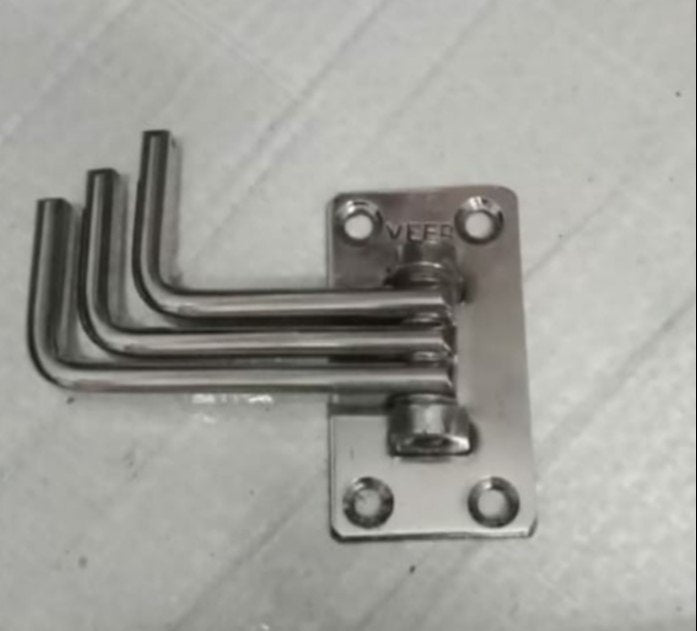 Swivel Square Stainless Steel Robe Hook