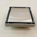 Marble Insert (304 Grade) Shower Drain Channel (5x5 Inches)