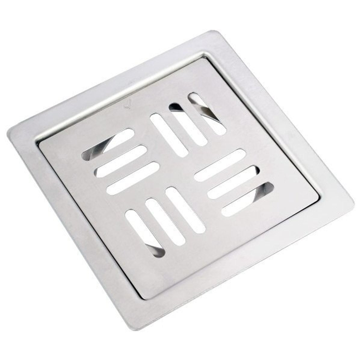 Stripes Square 304-Grade Floor Drain (5x5 Inches)