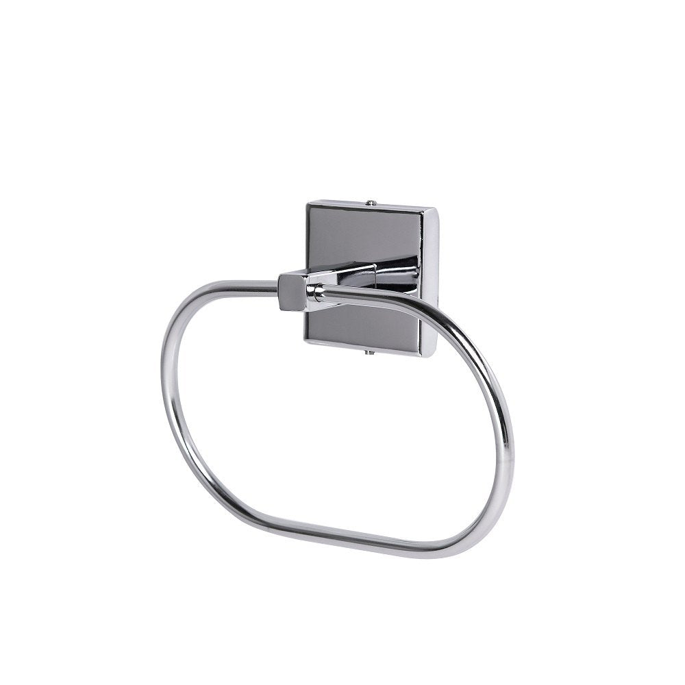 Square Concealed Stainless Steel (Oval) Towel Ring