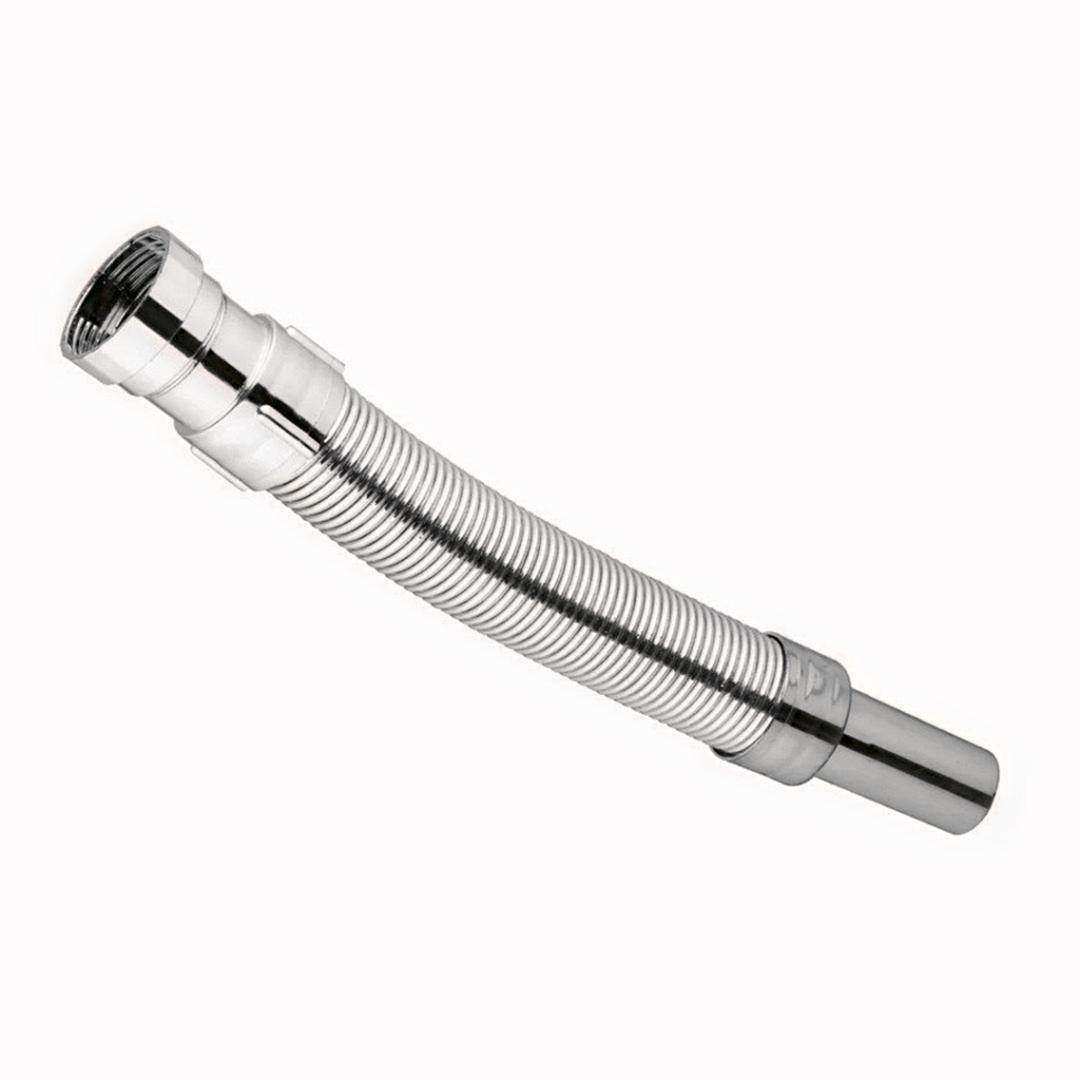 PVC Flexible Waste Pipe with Chrome Finish