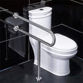 Handicap Foldable with Floor Support Stainless Steel Grab Bar
