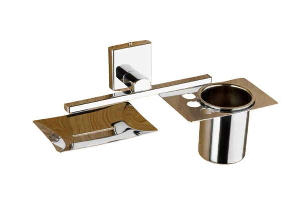 Orion Stainless Steel Soap Dish With Tumbler Holder
